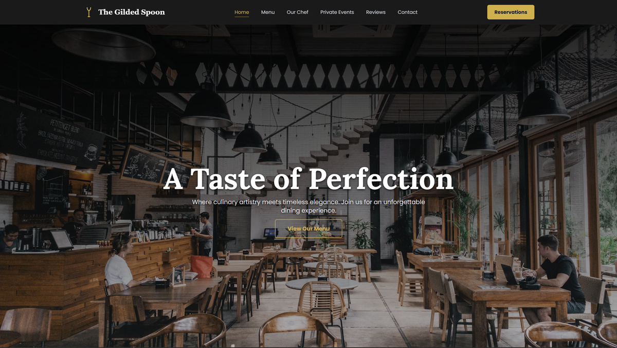 Modern Restaurant template preview